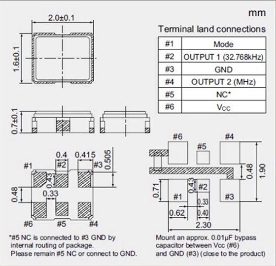 KHz與MHz同時(shí)輸出的時(shí)鐘有源晶體