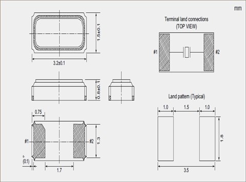 NDK晶振,32.768K晶振,NX3215SE晶振,時鐘晶體