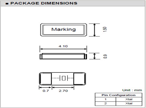 Transko晶振,高性能石英晶體,CS41無源晶振
