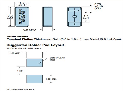 日蝕晶振,進(jìn)口貼片晶振,E8WSDC12-32.768K晶體