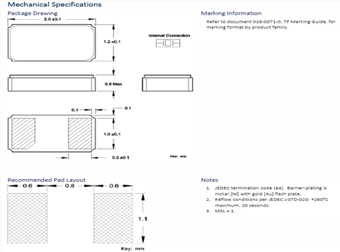 CTS晶振,進(jìn)口歐美晶振,TF20手機(jī)晶振