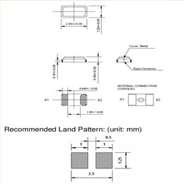TZ2065A無源晶振,32.768K時鐘晶體,6G基站晶振,TST臺灣晶振