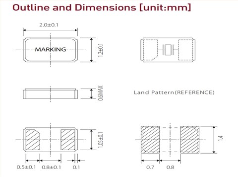 XTL74,XTL741-S999-327,32.768kHz,希華2012mm貼片晶振