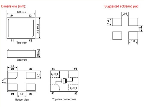6035mm,KX-12AE,Geyer格耶晶振,SMD石英晶體諧振器