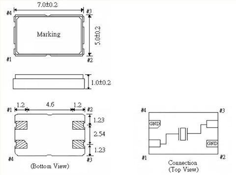 F7050A‐30‐50‐D‐S‐F‐36.000MHz,7050mm,36MHZ,FCD-Tech環(huán)保晶振