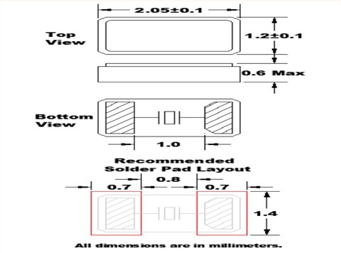 FX122,FX122-327,FK122,2012mm,32.768KHz,FOX兩腳貼片晶振