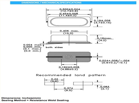 ELLS-12.000MHz-18-R60-A-4-F-T,AEL品牌晶振,SMD石英晶體