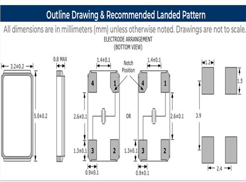 SXT53410AB17-25.000M,SUNTSU無(wú)線(xiàn)應(yīng)用晶振,5032mm無(wú)源晶振
