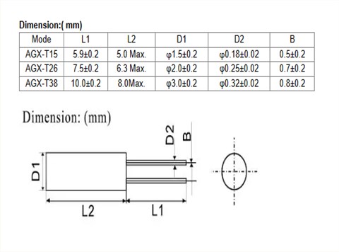 無(wú)源石英晶振,雅士博晶振,兩腳插件晶體,AGX-T38高品質(zhì)晶振