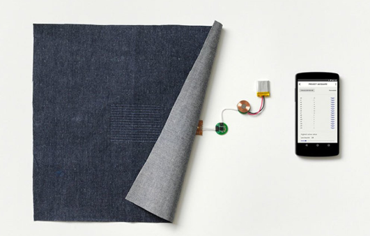 植入音叉型晶振載體的夾克提醒你記得拿手機(jī)