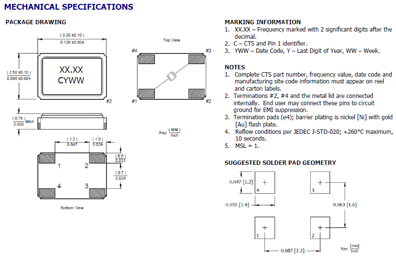 3225貼片晶振,貼片型無(wú)源諧振器,403晶振,403C11A32M00000晶振