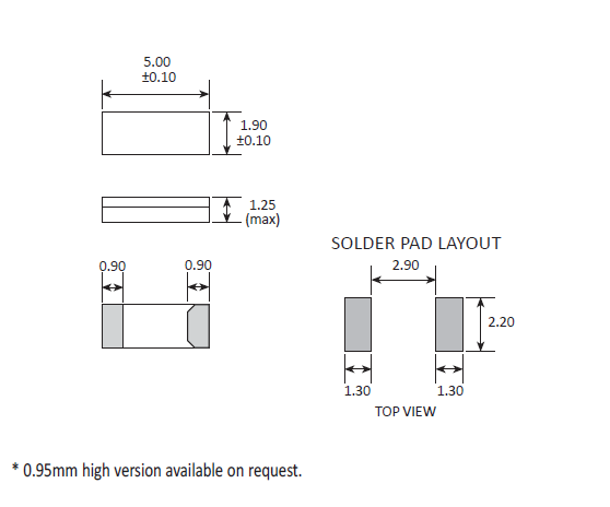 CPB控制面板諧振器,32.768K級(jí)5018晶振,CC4V晶振