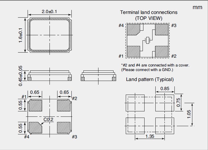 高性能抗熱石英晶振,4腳進口2016諧振器,NX2016SA-2晶振
