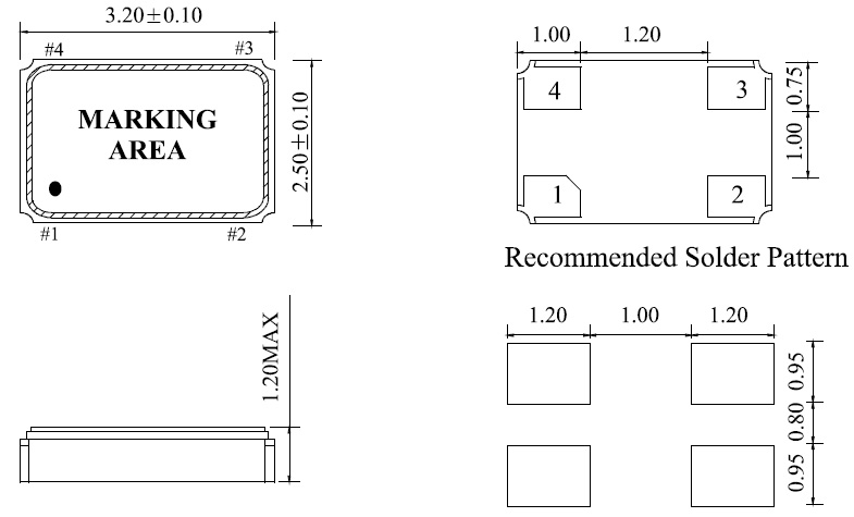 HXO-S 3225，HXO-N 2520,HXO-M 2016,HXO-QS 3225,HXO-QN 2050 OSC