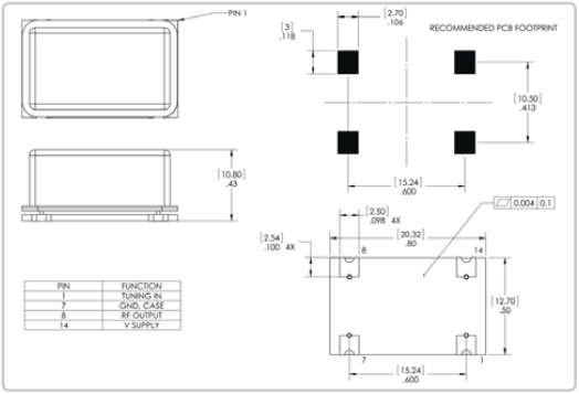 MTI-Milliren晶振,212晶振,石英晶體振蕩器