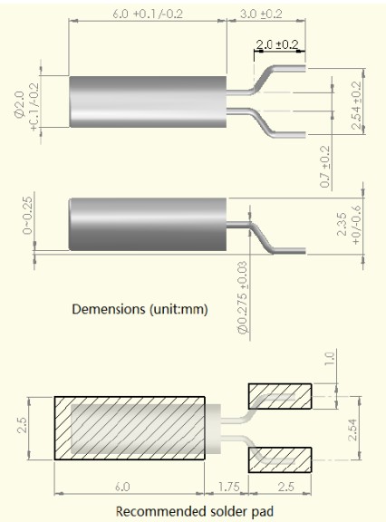 Fortiming晶振,WXFSR晶振,圓柱晶振