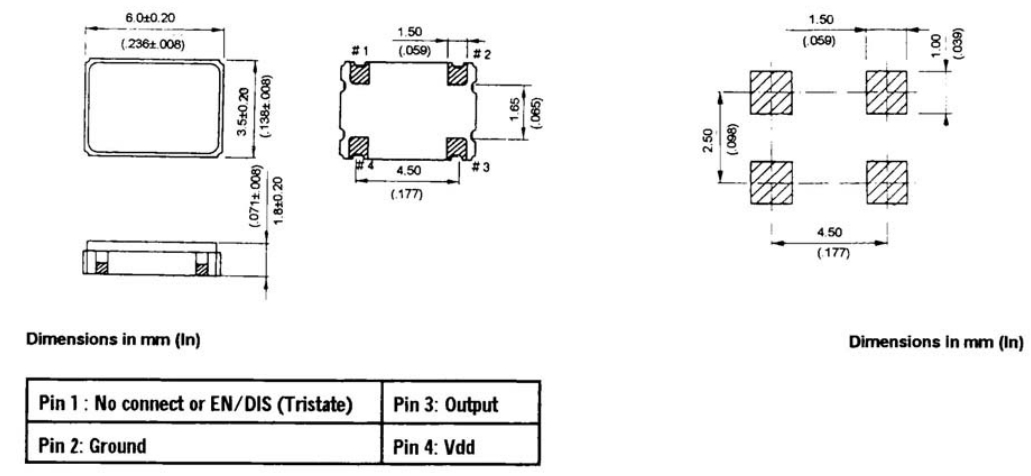 SMD600.3B(E/D)-24.000MHz/6G轉(zhuǎn)換器晶振/GED時(shí)鐘晶體振蕩器