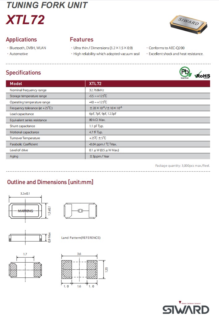 XTL72規(guī)格，車用